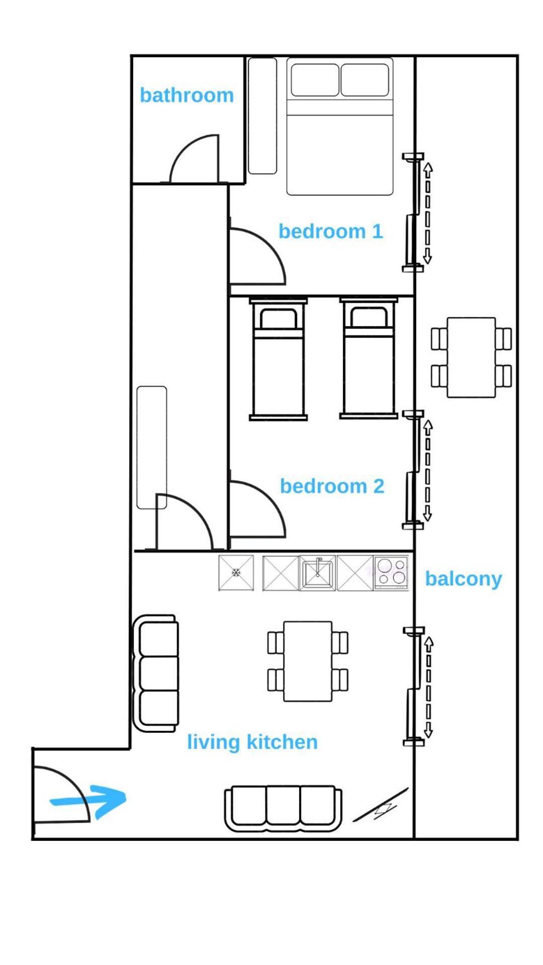 Sarah'S Apartments - 5 Min Walk To Beaches & Boulevard - Big Balcony! Sarandë Exterior foto